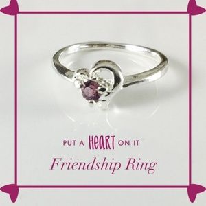 👶5/$25 Purple Heart CZ Friendship Ring